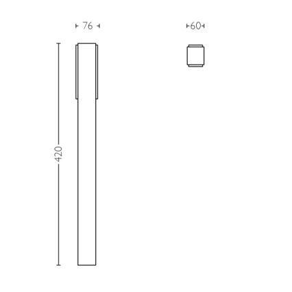 Philips - Φωτιστικό κολωνάκι εξωτερικού χώρου 2xLED/4,5W IP44