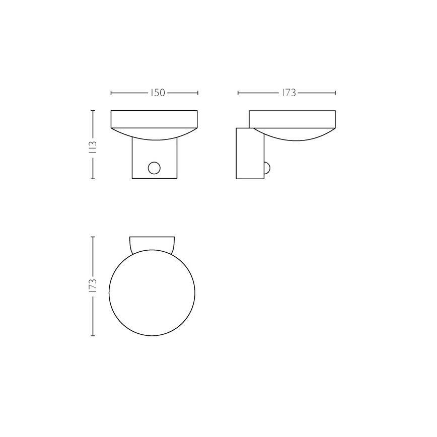 Philips 16491/47/P0 - Εξωτερικό φωτιστικό τοίχου LED με αισθητήρα MYGARDEN COCKATOO 1xLED/8W/230V IP44