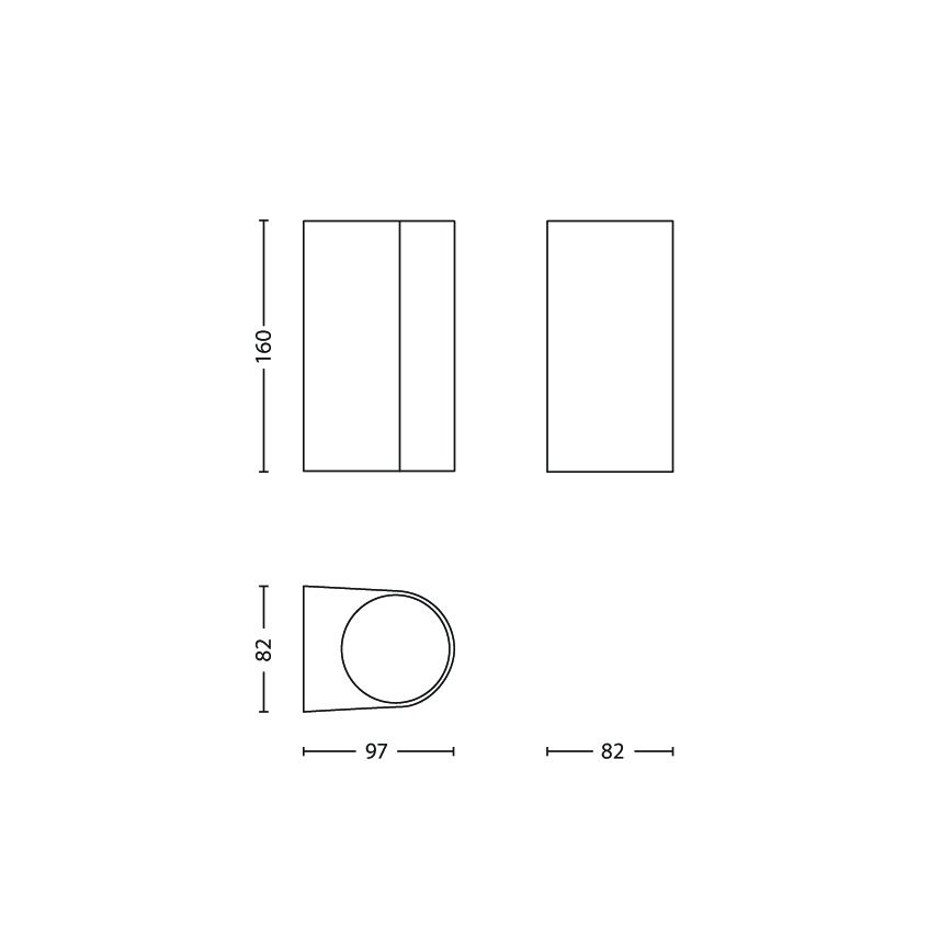 Philips - Φως τοίχου εξωτερικού χώρου 2xGU10/35W/230V IP44