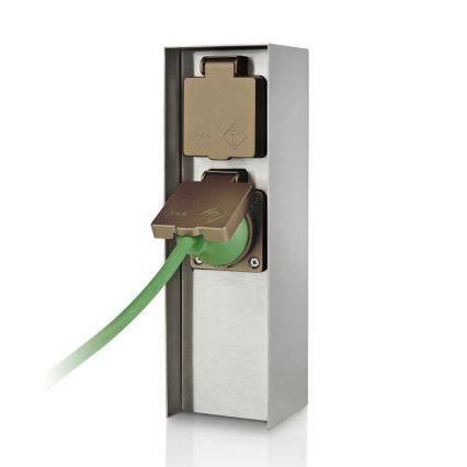 Philips - Εξωτερικός στύλος με πρίζες 230V IP44