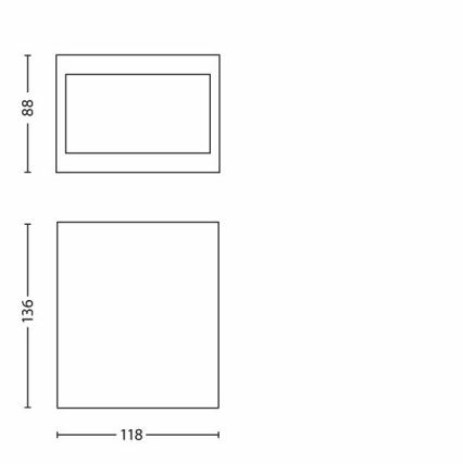 Philips 17209/30/16 - Φωτιστικό LED εξωτερικού χώρου MY GARDEN WALL LIGHT LED/3W/230V IP44