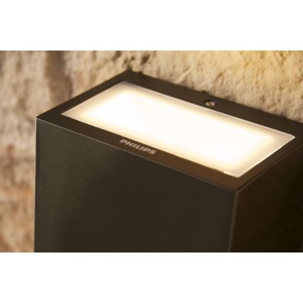 Philips 17209/47/16 - Φως τοίχου εξωτερικού χώρου FLAGSTONE 3xLED/1W/230V IP44