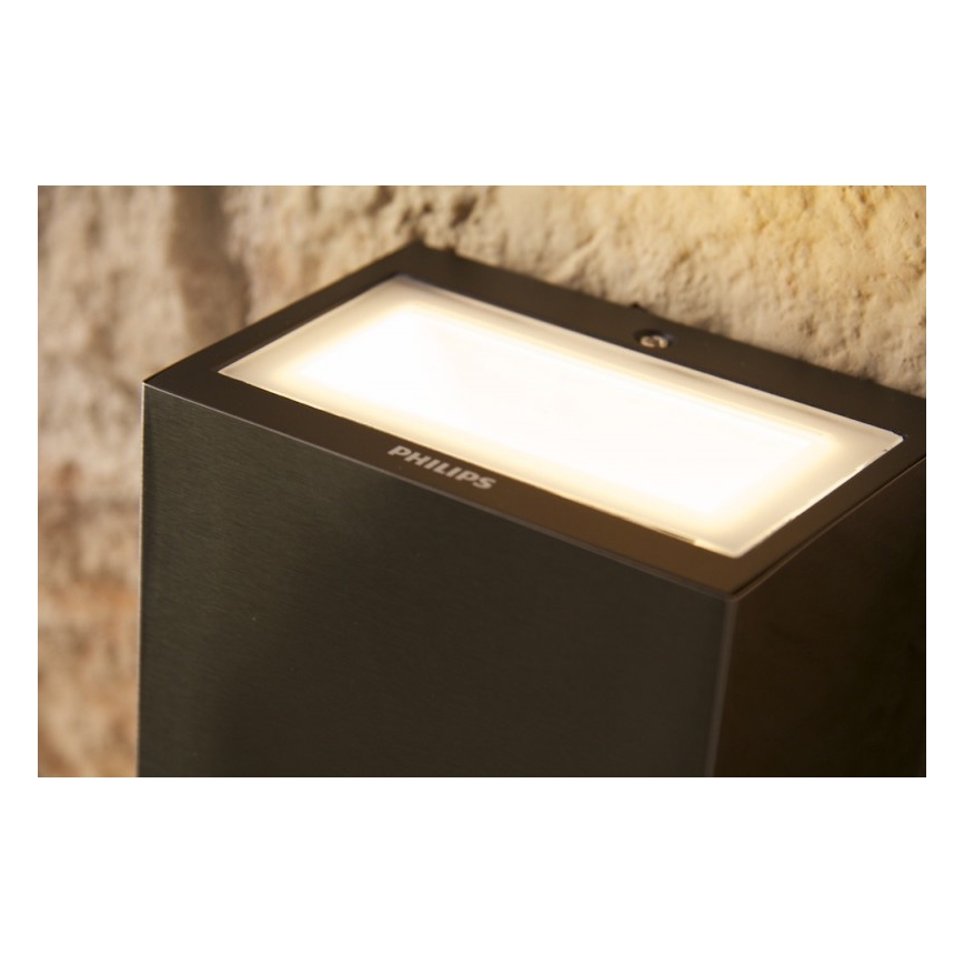 Philips 17209/47/16 - Φως τοίχου εξωτερικού χώρου FLAGSTONE 3xLED/1W/230V IP44