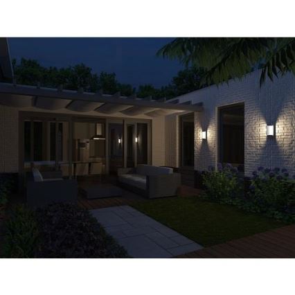 Philips 17229/88/16 - Φως τοίχου εξωτερικού χώρου MYGARDEN POND 1xE27/23W IP44