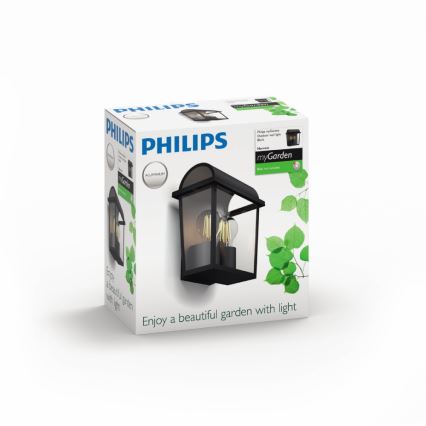 Philips 17235/30/PN - Φως τοίχου εξωτερικού χώρου HARVEST MyGarden 2xE27/42W/230V IP44