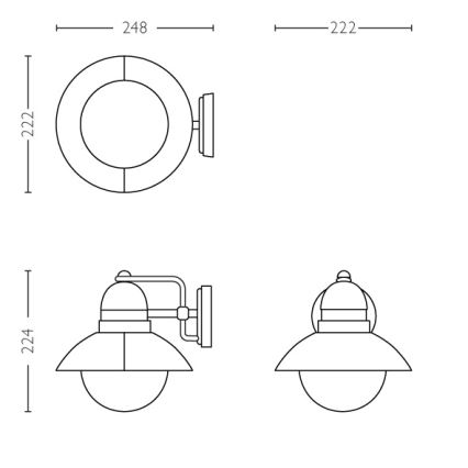 Philips - Φως εξωτερικού χώρου 1xE27/60W/230V IP44