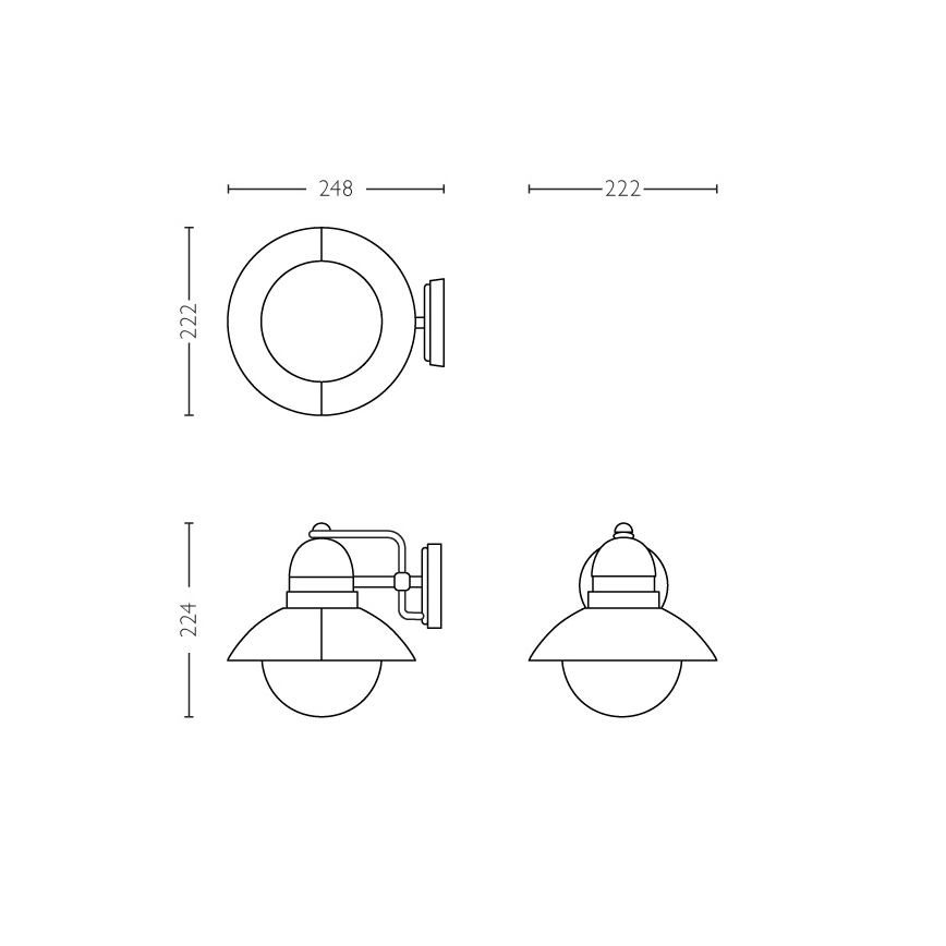 Philips - Φως εξωτερικού χώρου 1xE27/60W/230V IP44