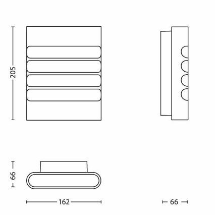 Philips - Εξωτερικός φωτισμός LED 1xLED/3W/230V IP44