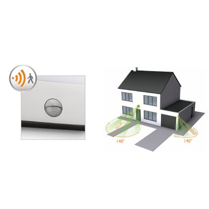 Philips - Φωτισμός LED εξωτερικού χώρου με αισθητήρα LED/3W IP44