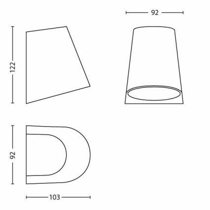 Philips  - Φωτιστικό LED εξωτερικού χώρου 1xLED/3W/230V IP44