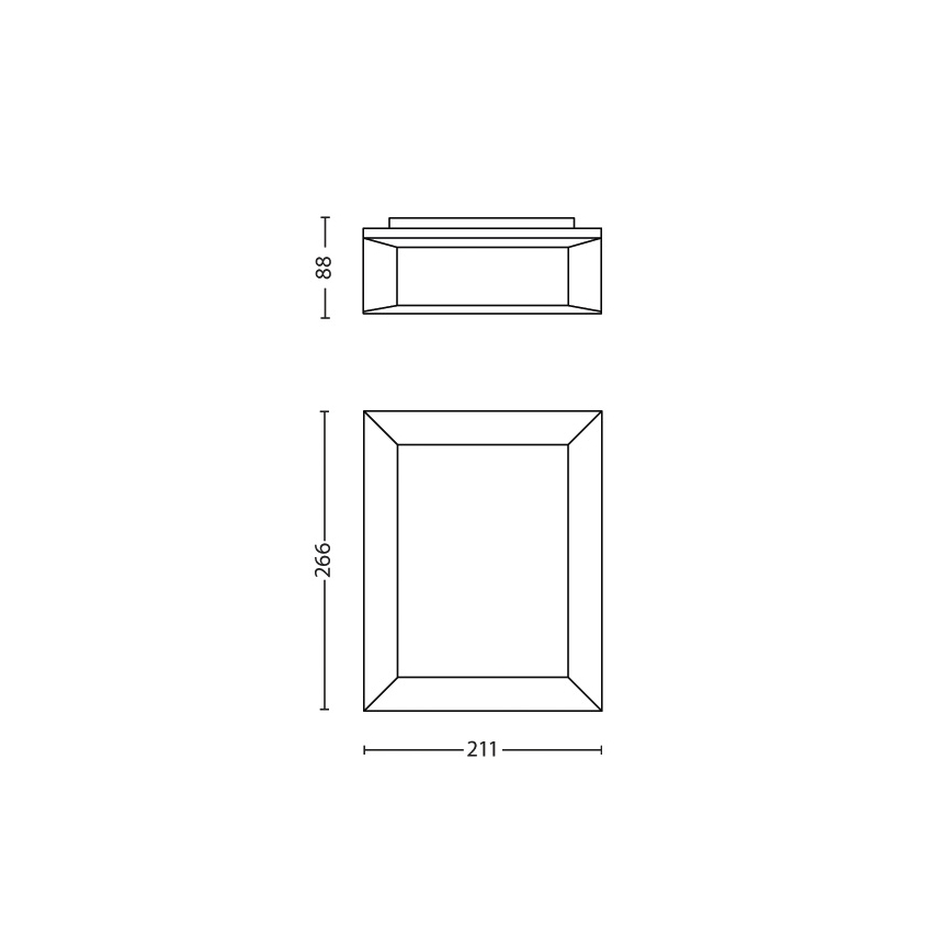 Philips  - Φωτιστικό τοίχου εξωτερικού χώρου 1xLED/6W/230V IP44