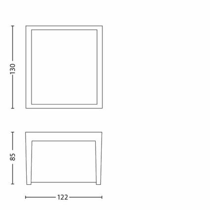 Philips - Φωτιστικό τοίχου LED εξωτερικού χώρου LED/3W/230V IP44 2700K