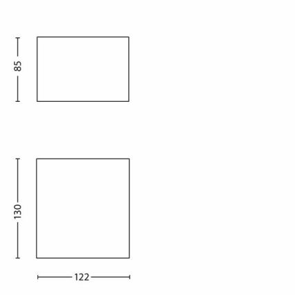 Philips - Επιτοίχιο φωτιστικό LED εξωτερικού χώρου LED/3W/230V IP44