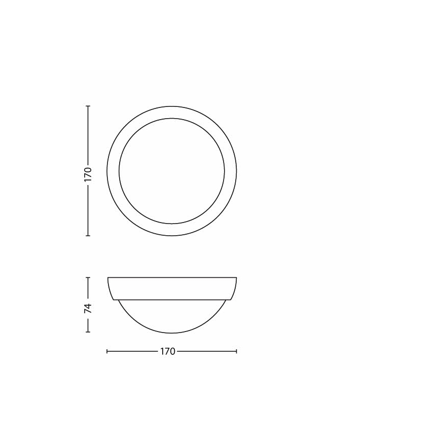 Philips - Φως εξωτερικού χώρου LED 1xLED/3,5W IP44
