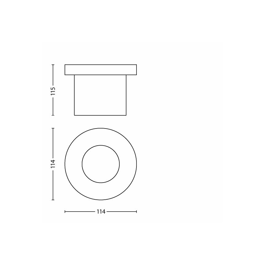 Philips - LED εξωτερικό φωτιστικό για είσοδο οχημάτων LED/3W/230V