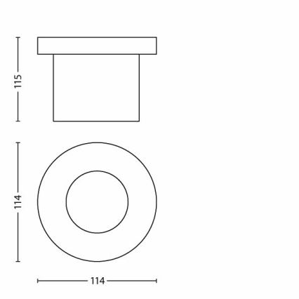 Philips - Φωτιστικό δρόμου εξωτερικού χώρου LED 1xLED/3W/230V