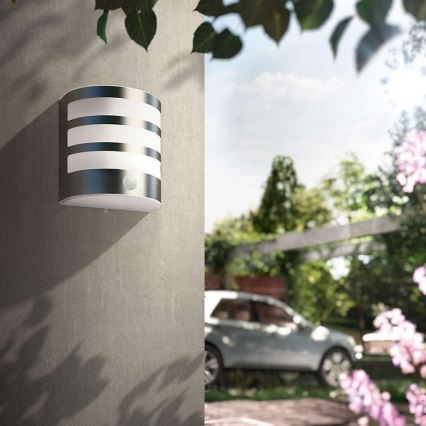 Philips - Εξωτερικό φωτιστικό τοίχου LED με αισθητήρα, LED/3W IP44