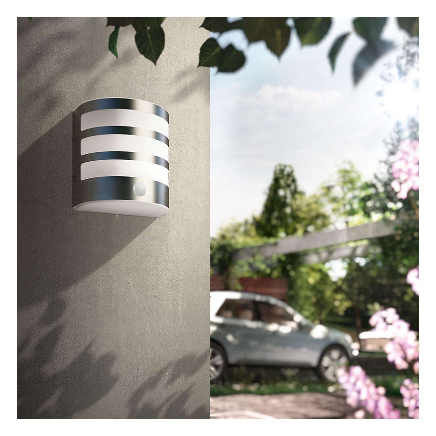 Philips - Εξωτερικό φωτιστικό τοίχου LED με αισθητήρα, LED/3W IP44