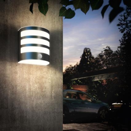 Philips - Εξωτερικό φωτιστικό τοίχου LED με αισθητήρα, LED/3W IP44