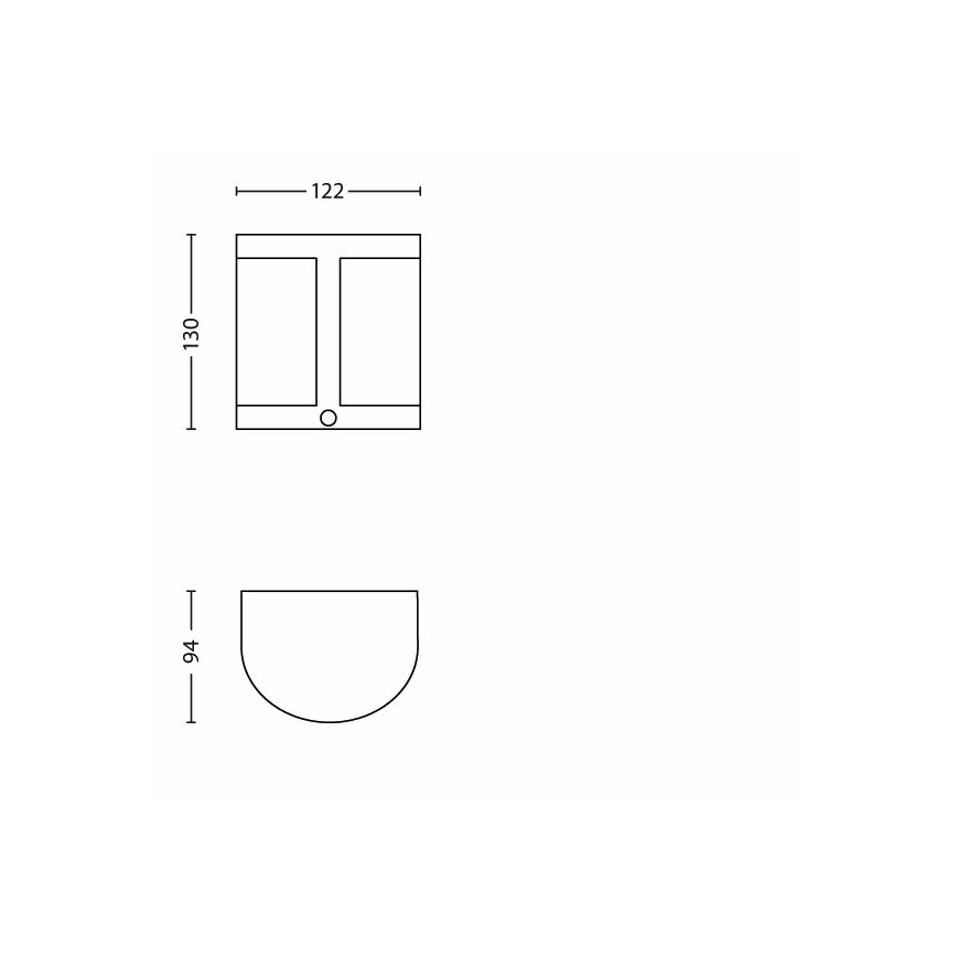 Philips - Φως τοίχου εξωτερικού χώρου LED με αισθητήρα 1xLED/3,5W IP44