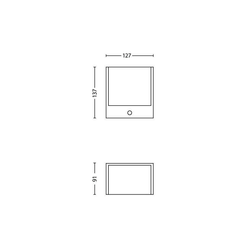 Philips - LED φως εξωτερικού χώρου με αισθητήρα 1xLED/3,5W IP44