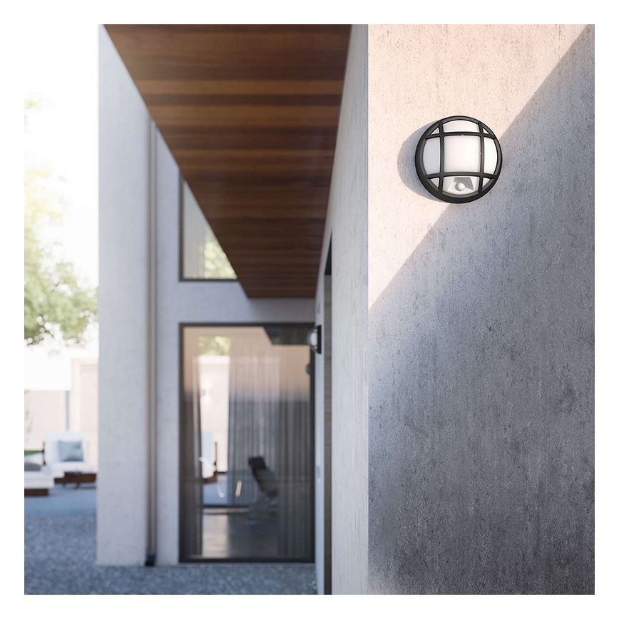 Philips 17319/30/16 - Φως τοίχου εξωτερικού χώρου LED με αισθητήρα EAGLE 1xLED/3W IP44