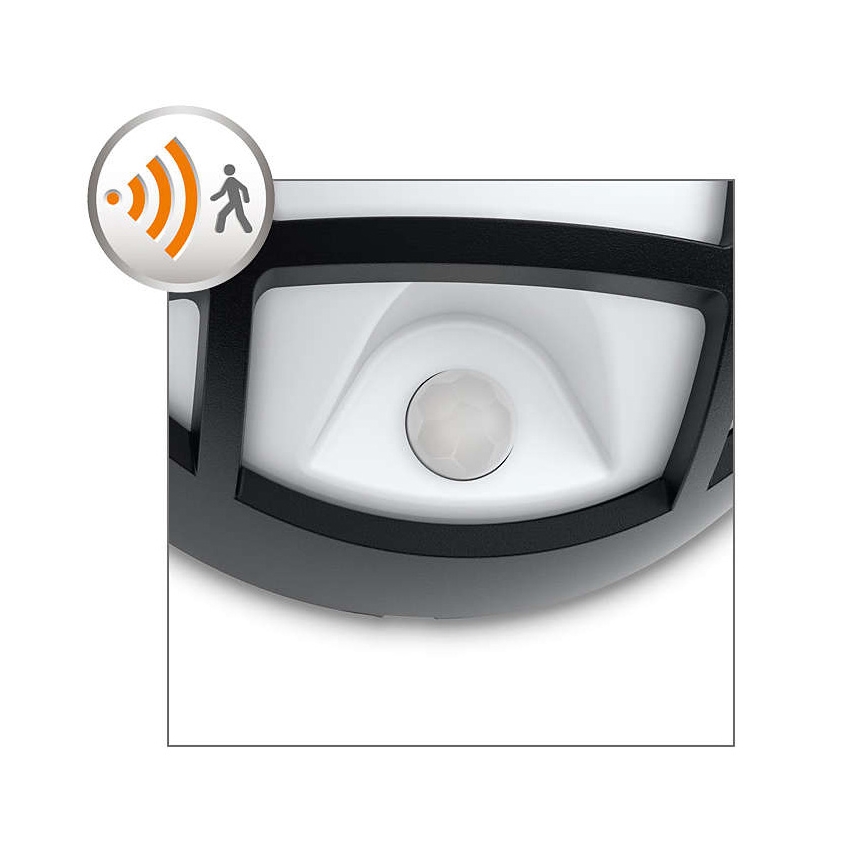 Philips 17319/30/16 - Φως τοίχου εξωτερικού χώρου LED με αισθητήρα EAGLE 1xLED/3W IP44