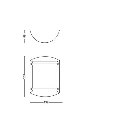 Philips - Φως εξωτερικού χώρου 1xLED/6W/230V IP44