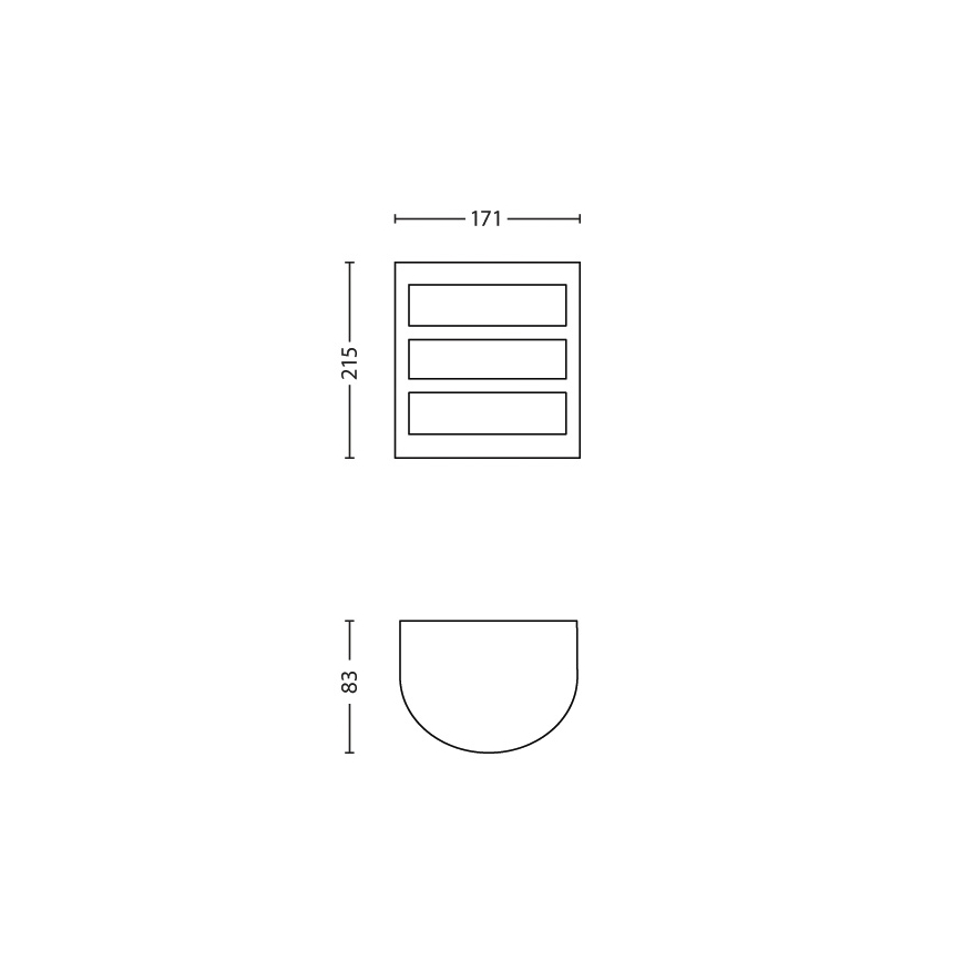 Philips - Επιτοίχιο φωτιστικό εξωτερικού χώρου LED/6W/230V IP44