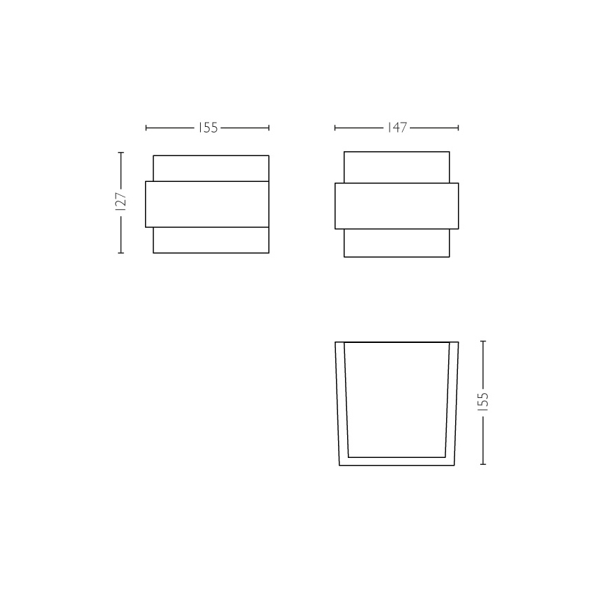 Philips - Φως τοίχου εξωτερικού χώρου E27/42W IP44