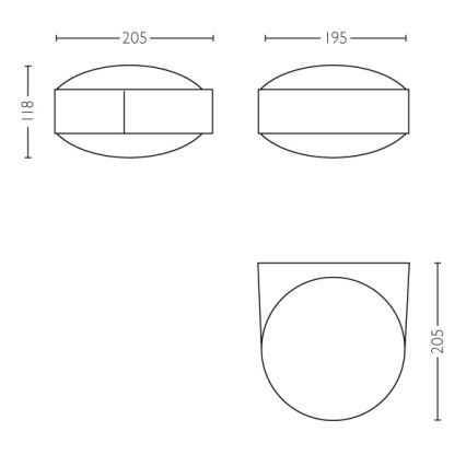 Philips - Φως τοίχου εξωτερικού χώρου E27/42W IP44