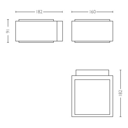 Philips - Φως τοίχου εξωτερικού χώρου E27/42W/230V IP44