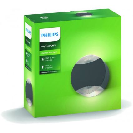 Philips - Φως τοίχου εξωτερικού χώρου 2xGU10/5W IP44
