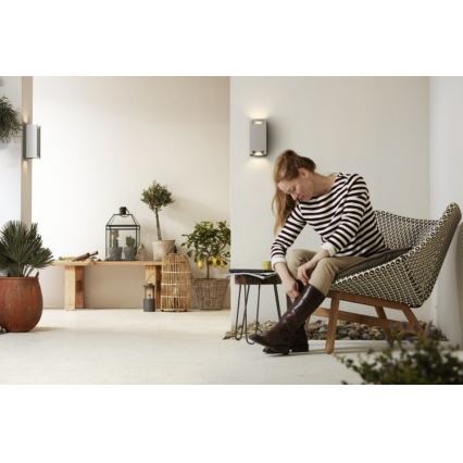 Philips - Φως τοίχου εξωτερικού χώρου 2xGU10/5W IP44