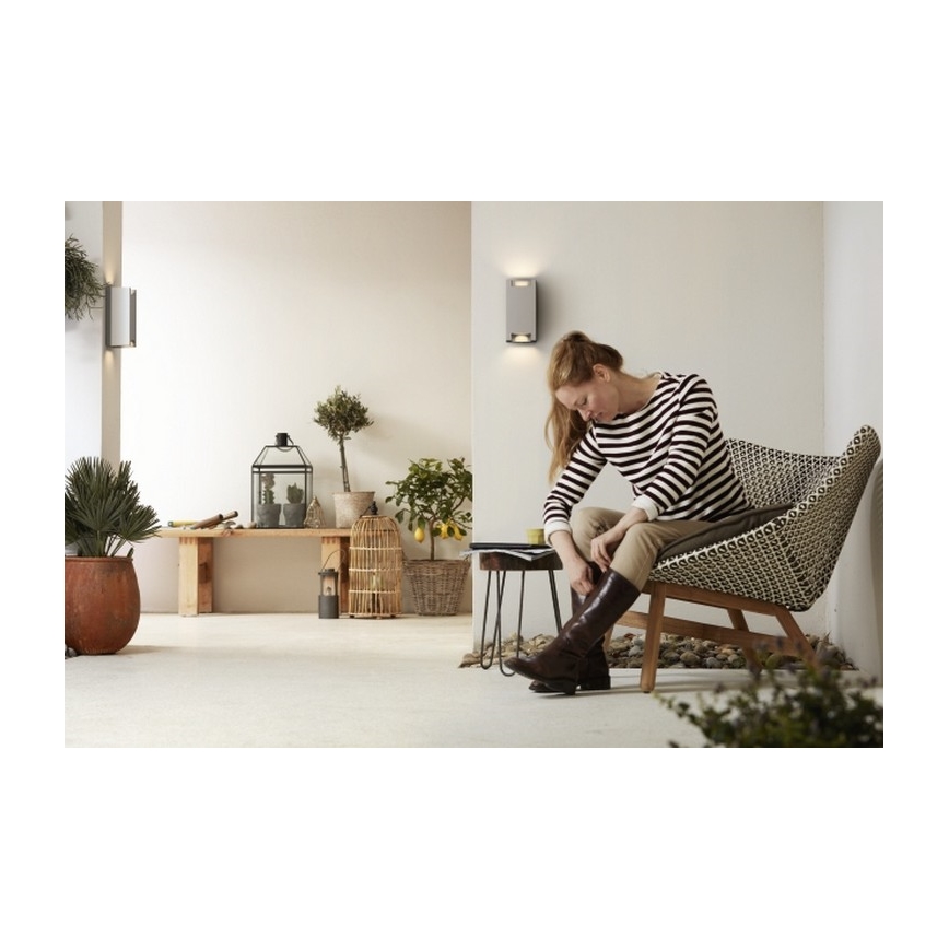 Philips - Φως τοίχου εξωτερικού χώρου 2xGU10/5W IP44