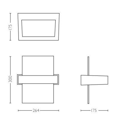 Philips - Εξωτερικό φωτιστικό τοίχου 2xLED/4,5W IP44