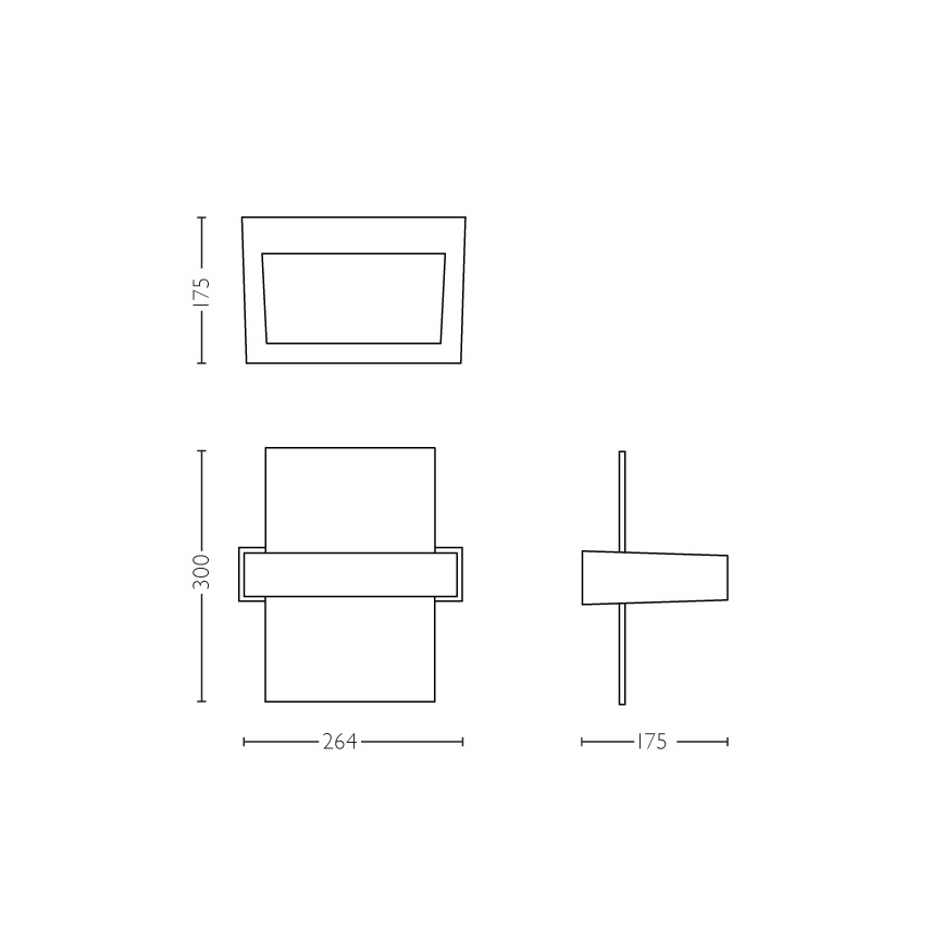 Philips - Εξωτερικό φωτιστικό τοίχου 2xLED/4,5W IP44