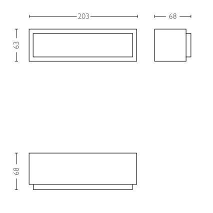 Philips - Επιτοίχιο φωτιστικό LED εξωτερικού χώρου LED/4,5W IP44