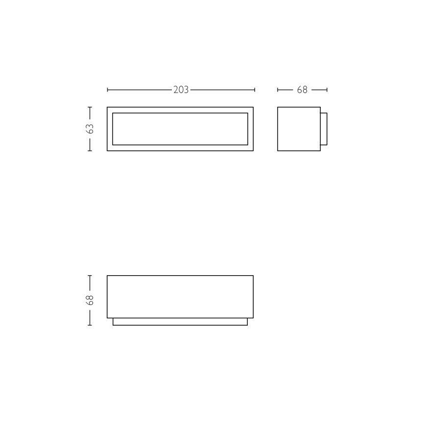 Philips - Επιτοίχιο φωτιστικό LED εξωτερικού χώρου LED/4,5W IP44