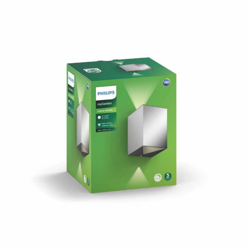 Philips - Εξωτερικό επιτοίχιο φωτιστικό LED 2xLED/4,5W/230V IP44