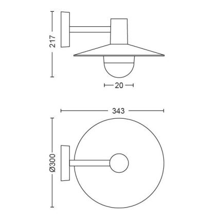 Philips - Φως εξωτερικού χώρου 1xE27/42W/230V IP44