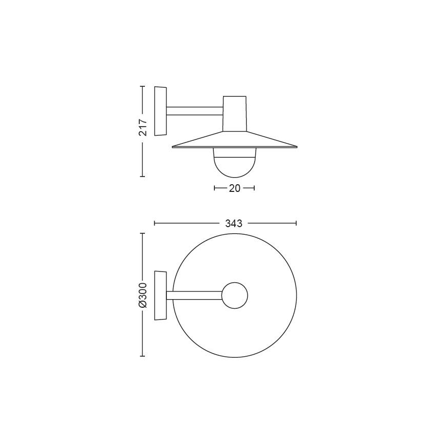Philips - Φως εξωτερικού χώρου 1xE27/42W/230V IP44