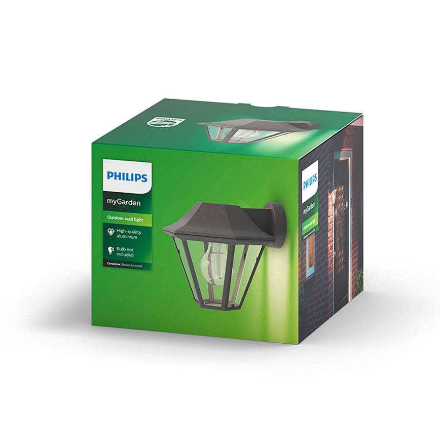 Philips - Φως τοίχου εξωτερικού χώρου 1xE27/42W IP44