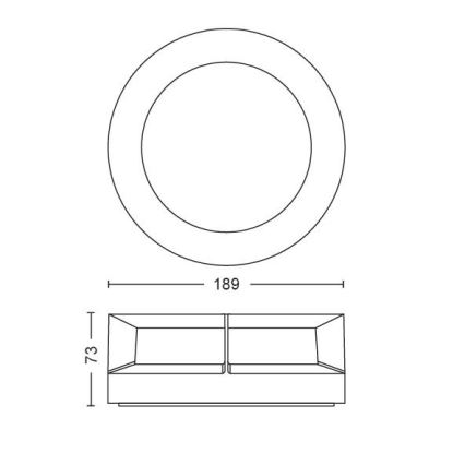 Philips - Φωτιστικό LED εξωτερικού χώρου LED/12W/230V IP44