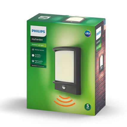 Philips - Επιτοίχιο φωτιστικό LED εξωτερικού χώρου LED/12W IP44