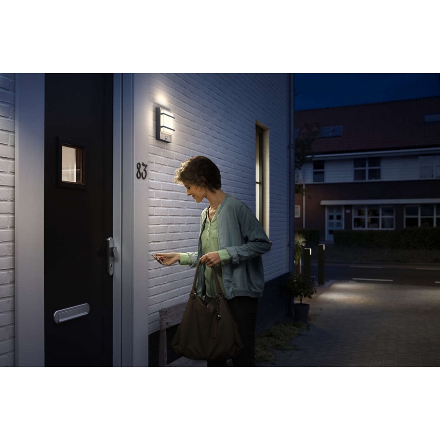 Philips - LED Εξωτερικό επιτοίχιο φωτιστικό LED/12W IP44