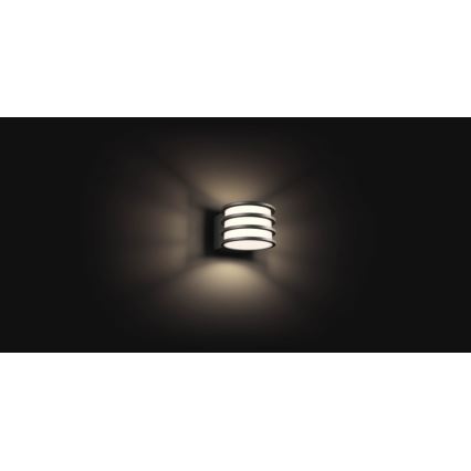 Philips - LED Ρυθμιζόμενο εξωτερικό επιτοίχιο φωτιστικό Hue LUCCA 1xE27/9,5W/230V IP44