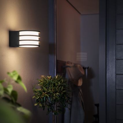 Philips - LED Dimmable φωτιστικό τοίχου εξωτερικού χώρου Hue LUCCA 1xE27/9,5W/230V IP44