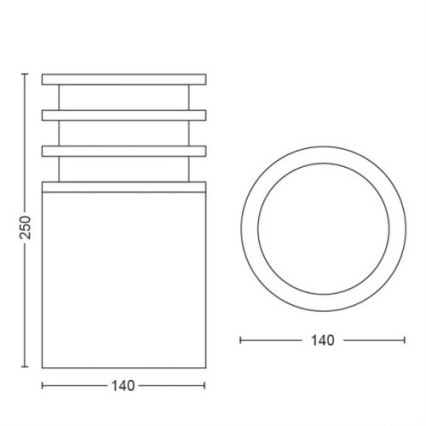 Philips - LED Dimmable φωτιστικό εξωτερικού χώρου Hue LUCCA 1xE27/9,5W/230V IP44