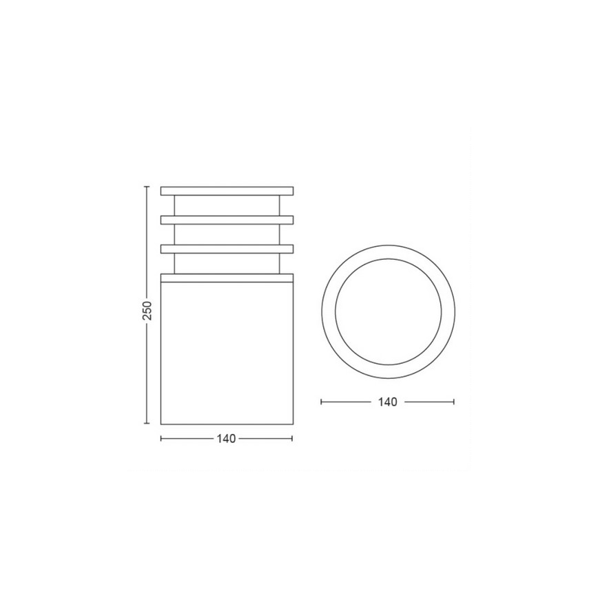 Philips - LED Dimmable φωτιστικό εξωτερικού χώρου Hue LUCCA 1xE27/9,5W/230V IP44